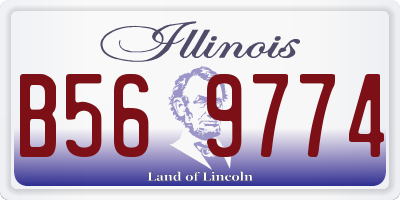 IL license plate B569774