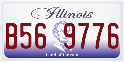 IL license plate B569776