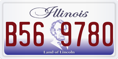 IL license plate B569780