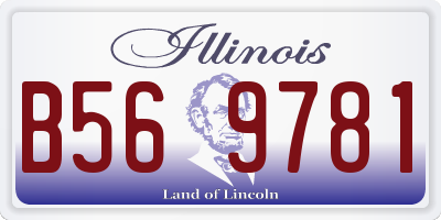 IL license plate B569781