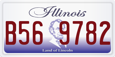IL license plate B569782