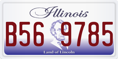 IL license plate B569785