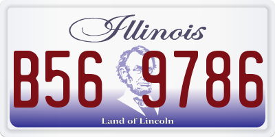 IL license plate B569786