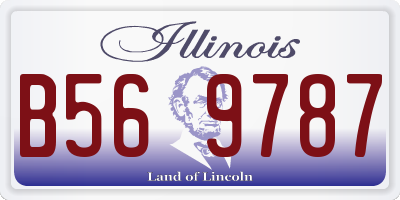IL license plate B569787