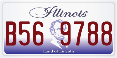 IL license plate B569788
