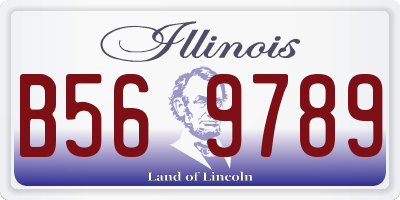 IL license plate B569789