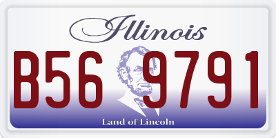 IL license plate B569791