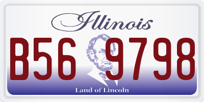 IL license plate B569798