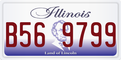 IL license plate B569799