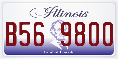 IL license plate B569800