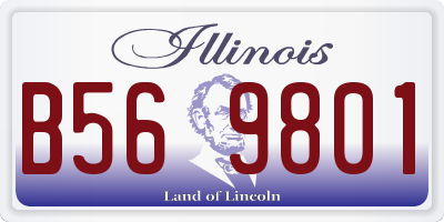 IL license plate B569801