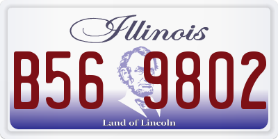 IL license plate B569802
