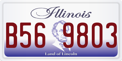 IL license plate B569803