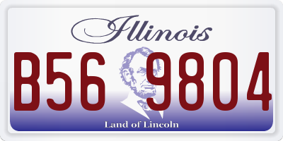 IL license plate B569804