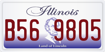 IL license plate B569805