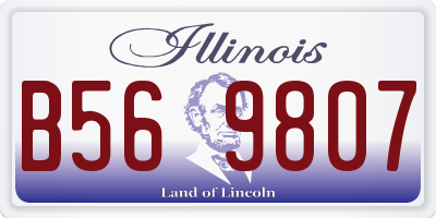 IL license plate B569807