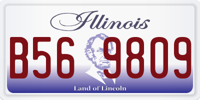 IL license plate B569809