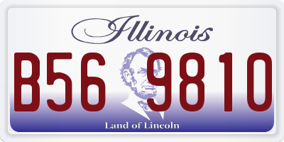 IL license plate B569810