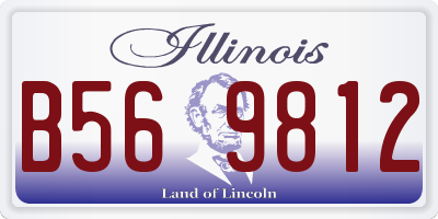 IL license plate B569812