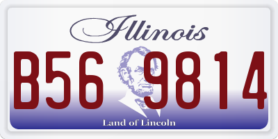 IL license plate B569814
