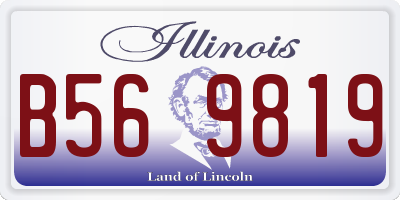 IL license plate B569819