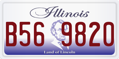 IL license plate B569820