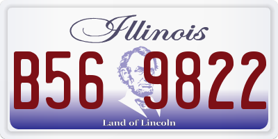 IL license plate B569822