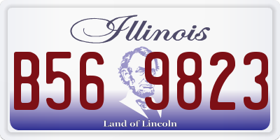 IL license plate B569823