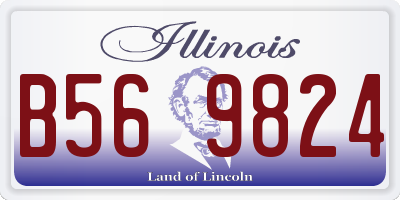 IL license plate B569824