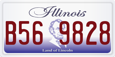 IL license plate B569828