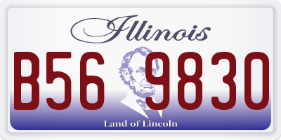 IL license plate B569830