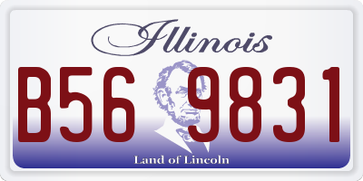 IL license plate B569831
