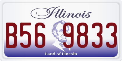IL license plate B569833