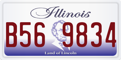 IL license plate B569834