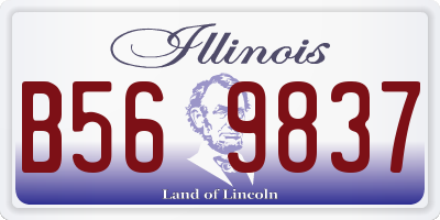 IL license plate B569837
