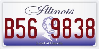 IL license plate B569838