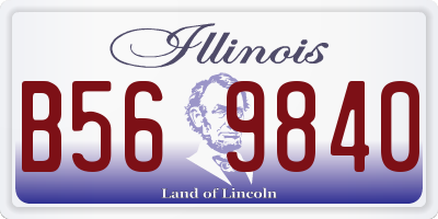 IL license plate B569840