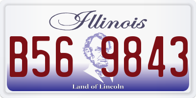 IL license plate B569843