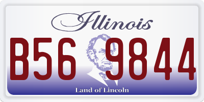 IL license plate B569844