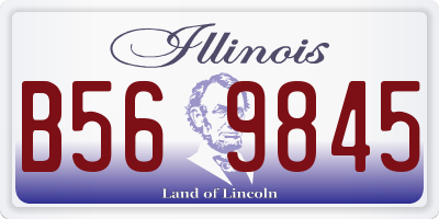 IL license plate B569845