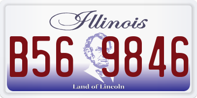 IL license plate B569846