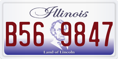 IL license plate B569847