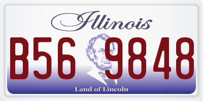 IL license plate B569848