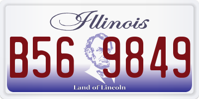 IL license plate B569849