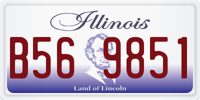 IL license plate B569851
