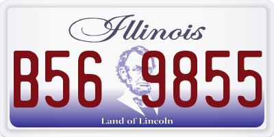 IL license plate B569855