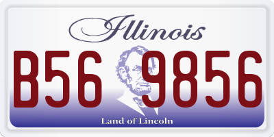 IL license plate B569856