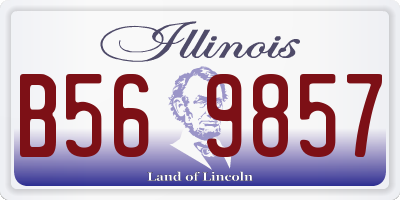 IL license plate B569857