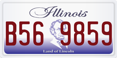IL license plate B569859