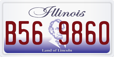 IL license plate B569860